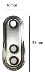 Soporte Barra Closet 16mm - Imagen 2