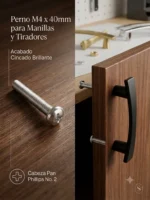 Perno Manilla M4x40mm - Imagen 2