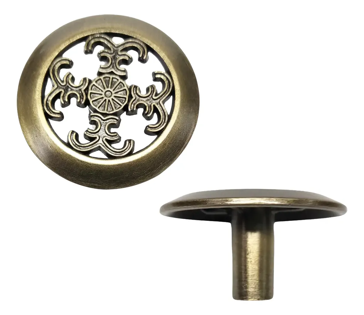 D_NQ_NP_2X_983268-MLC88055691071_072025-F-tirador-perilla-metal-mod-colonial-set-5-und Tirador Perilla Metal Colonial - Imagen 1